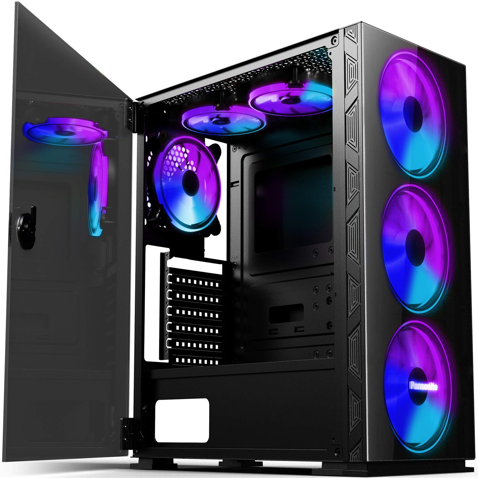 Buy Pansonite Airflow ATX MidTower Chassis PC Gaming Case with Door