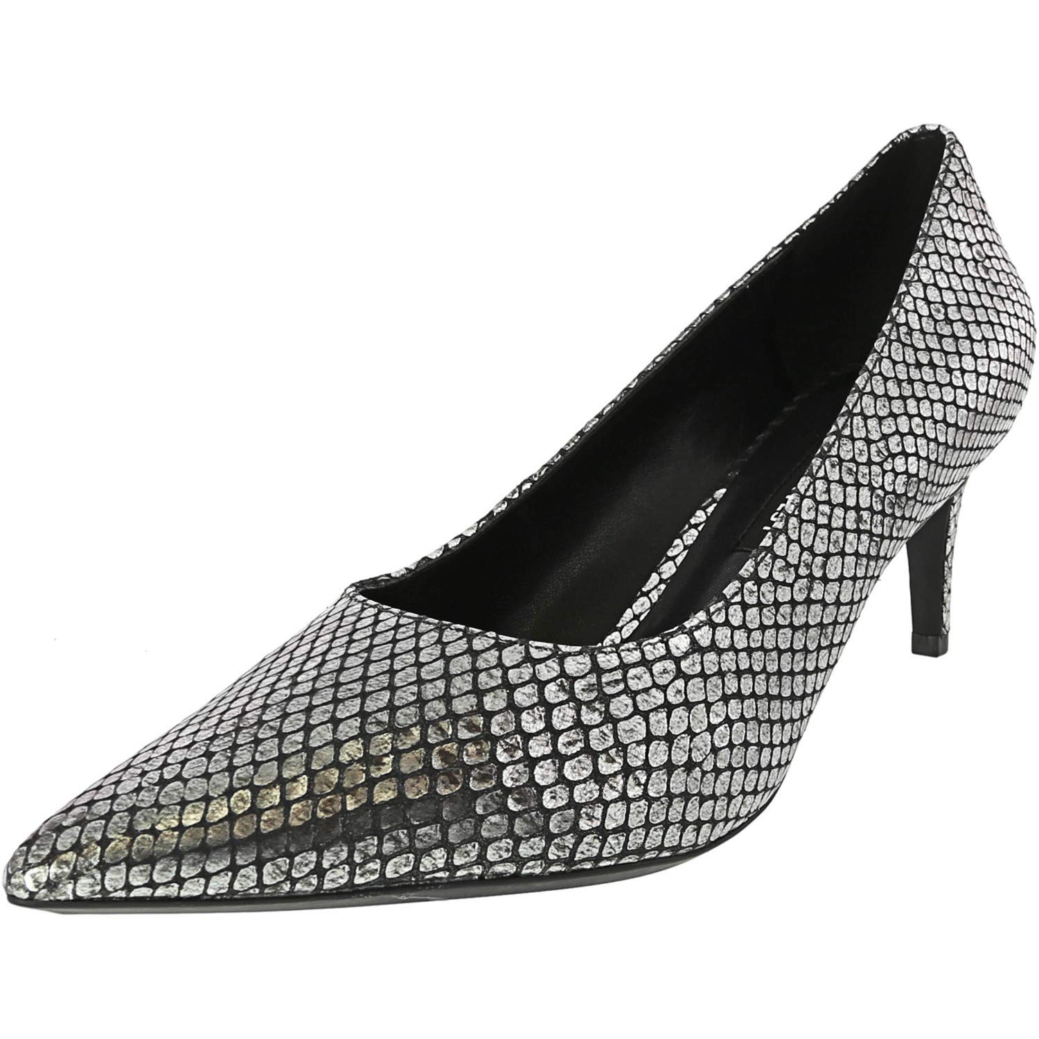 nine west silver pumps