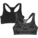 Popular Girls and Teens Racerback Active Sports Bra, Breathable, Lightweight, Multipacks