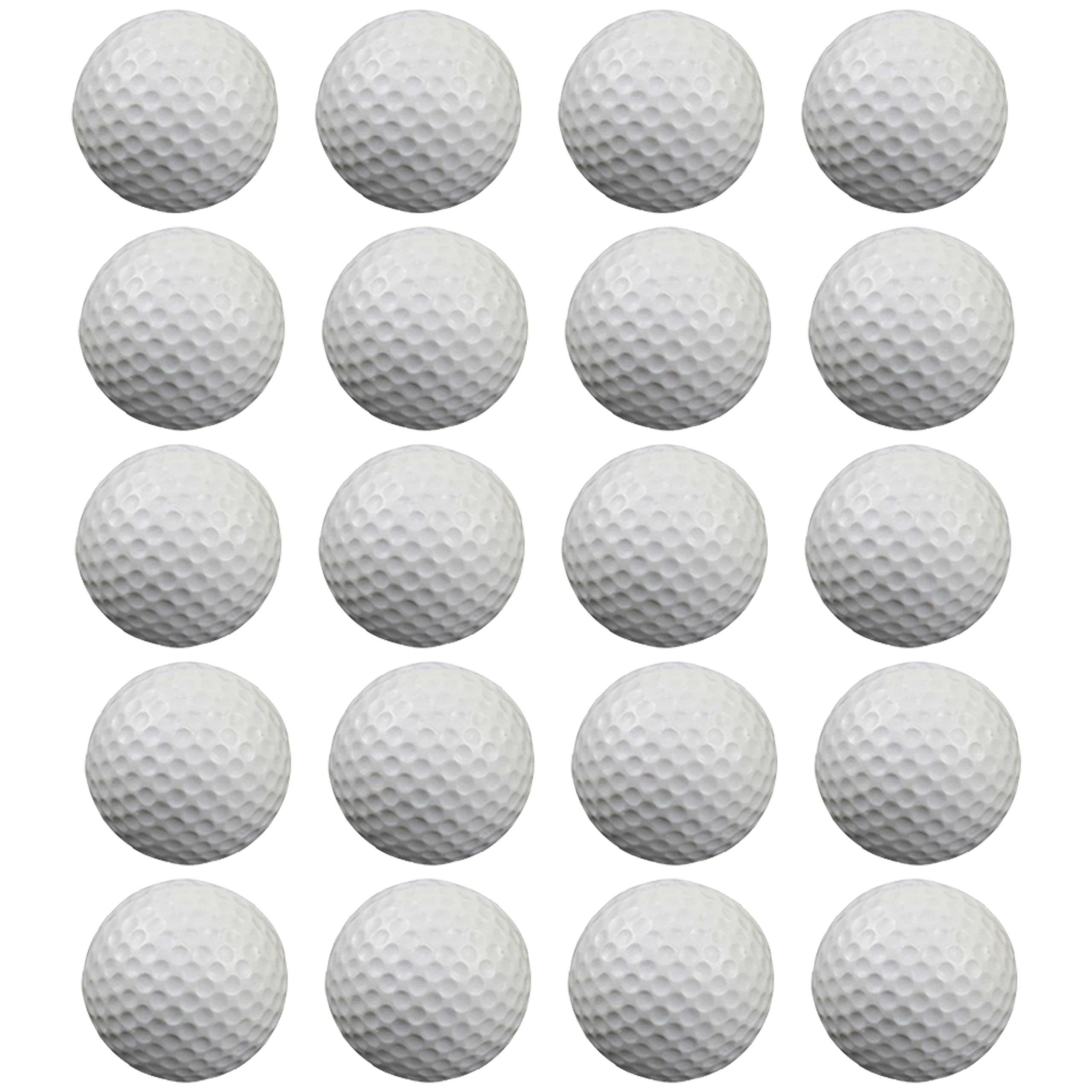 Scott Edward Air Golf Practice Balls, 20 Pieces, Lightweight Foam Ball, Realistic Bright Color, Golf Training Indoor and Outdoor, for Backyard Hitting Mat, Soft