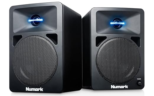 title=Numark N-Wave 360, Casse Monitor Attive Biamplificate Sviluppate per DJ ma