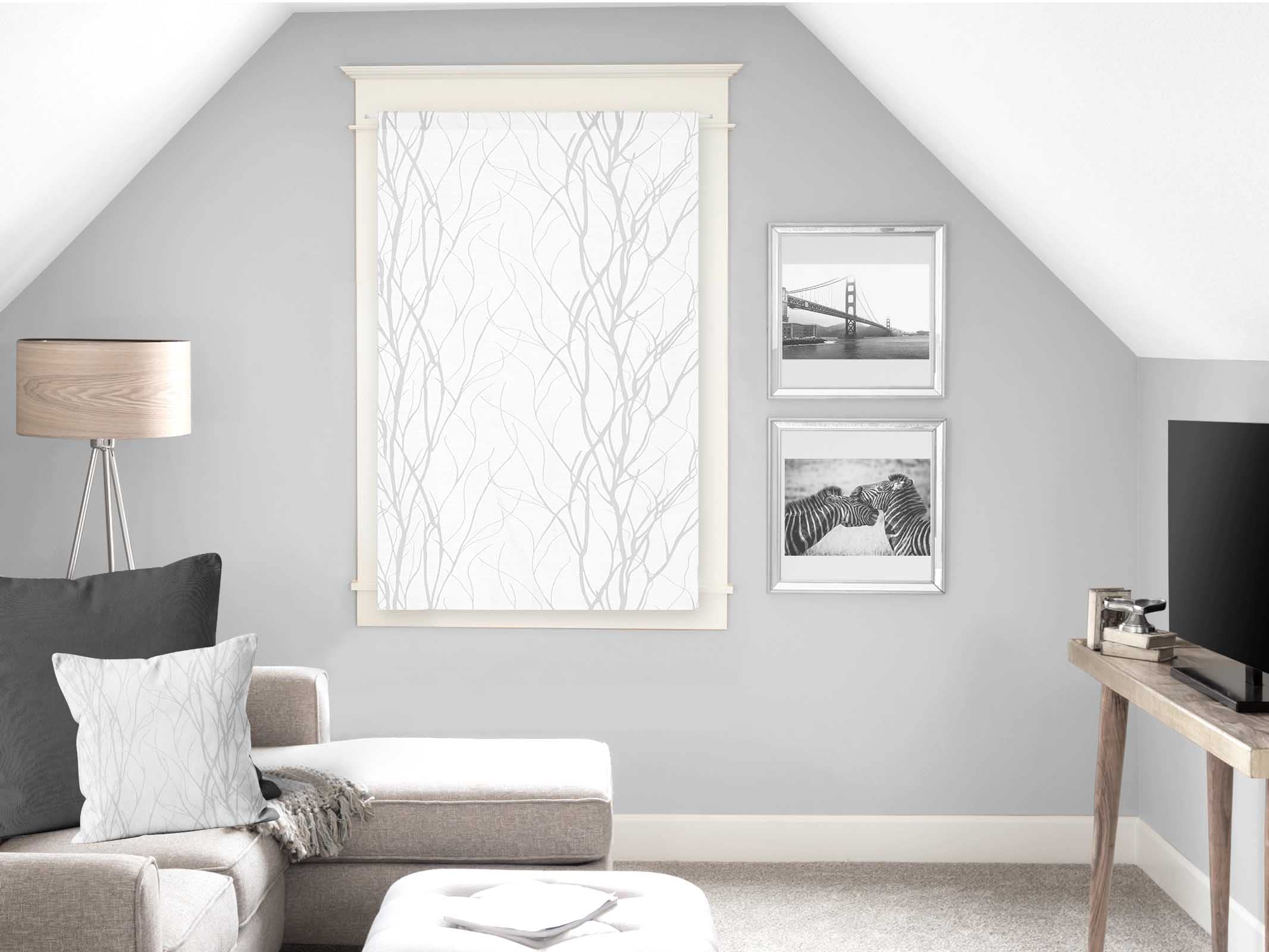 Soleil d'ocre Liane Bise-Bise, Polyester, White, 60 x 90 cm