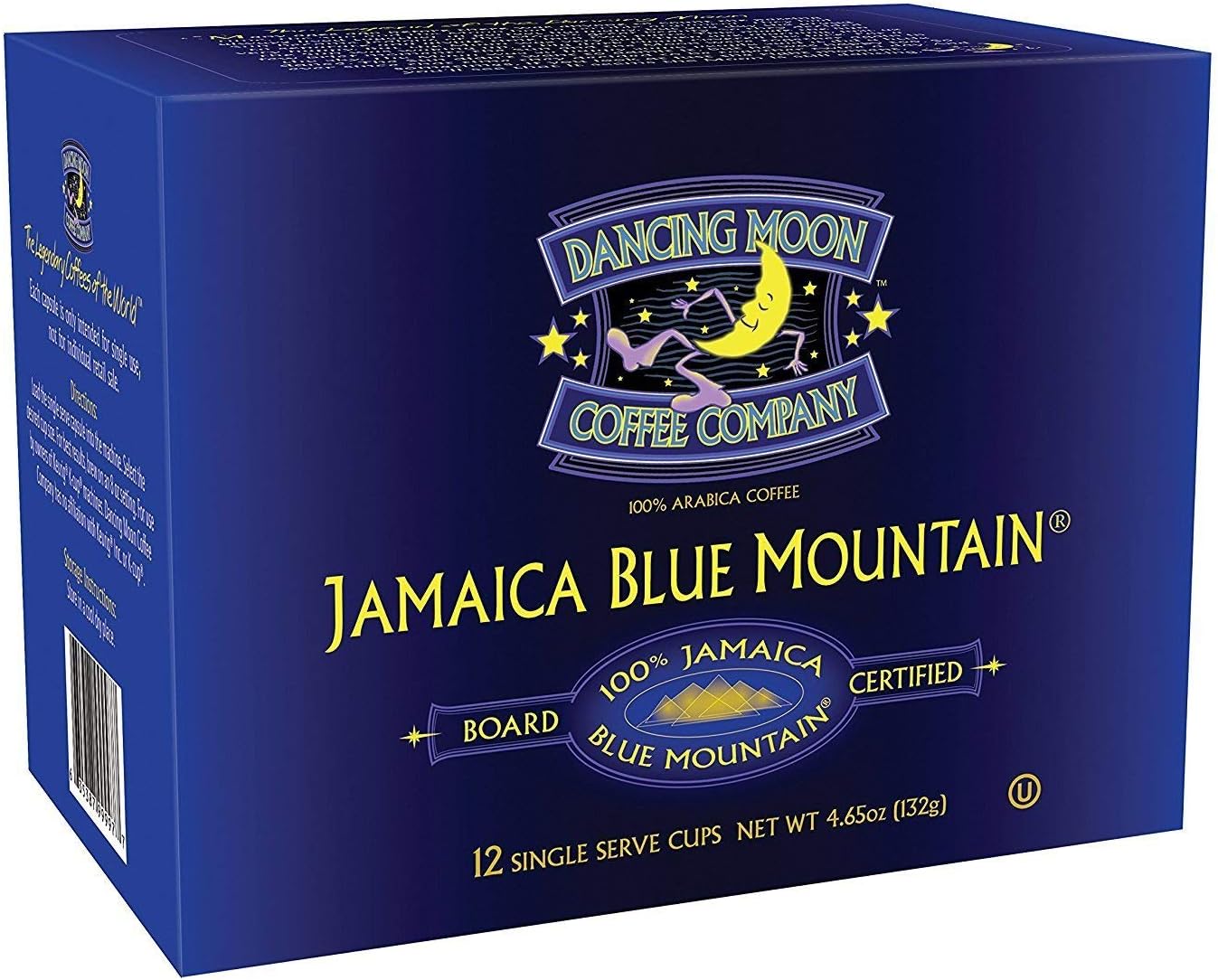 Dancing Moon 100% Board Certified Genuine Jamaica Blue Mountain K-Cups for Keurig Brewers (12-CT)