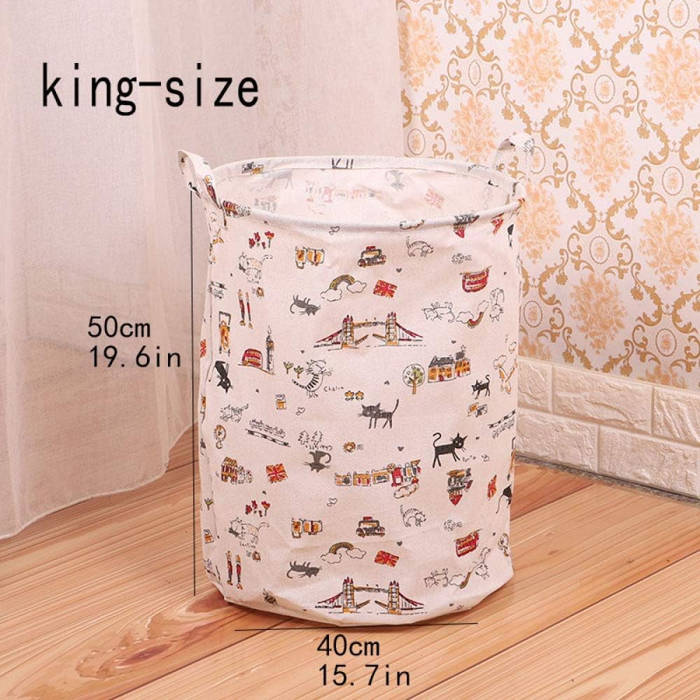 Cestas de lavandería Plegable, encantadora canasta de almacenamiento de