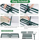Signstek Lawn Leveling Rake, Stainless Ground Plate 30x10, 76.7in Handle view 5