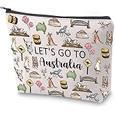 ZJXHPO Australia Trip Travel Case - Australia Travel Gift & Vacation Souvenir Makeup Bag With Zipper