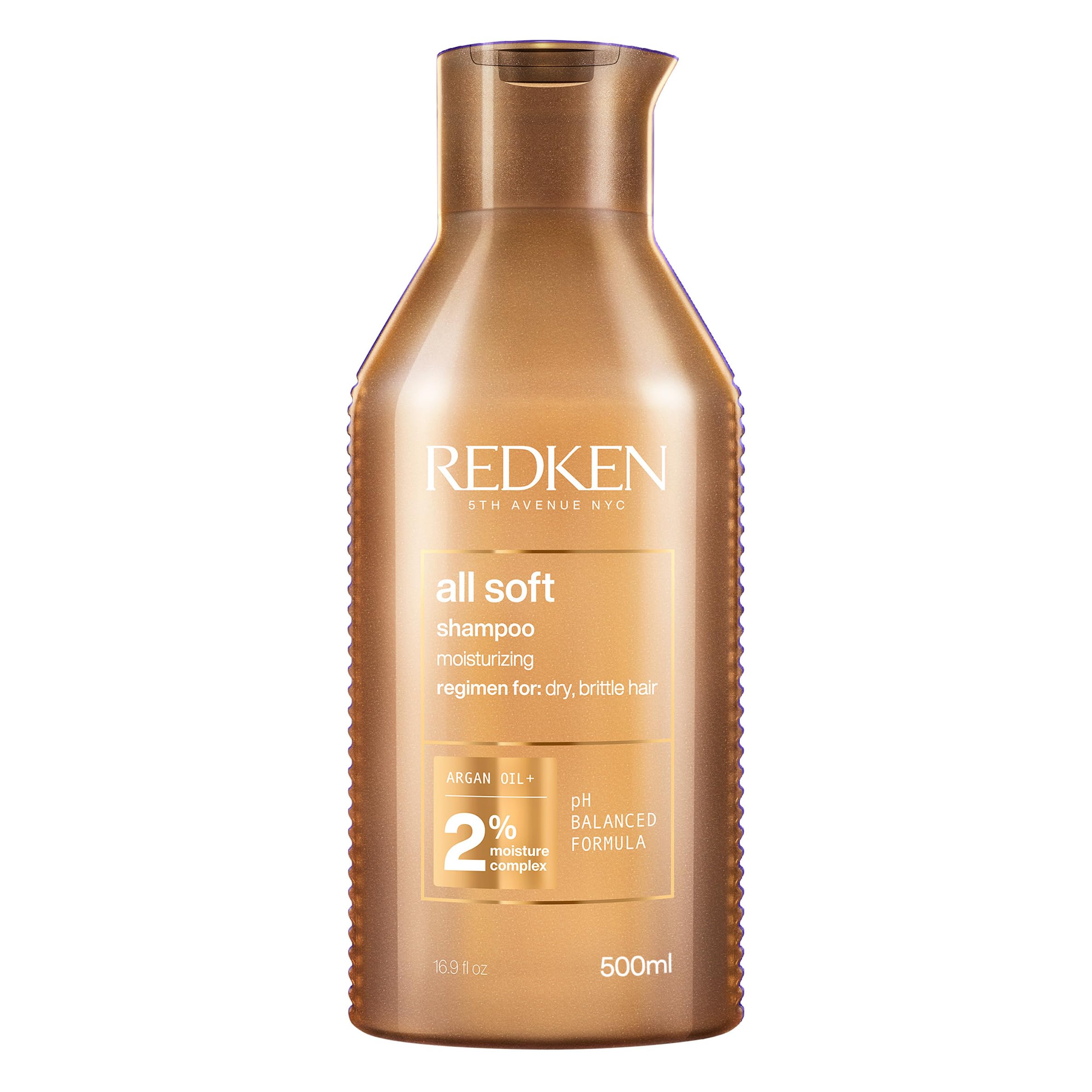 REDKEN Shampoo, For Dry Hair, Argan Oil, Intense Softness and Shine, All Soft, 500ml