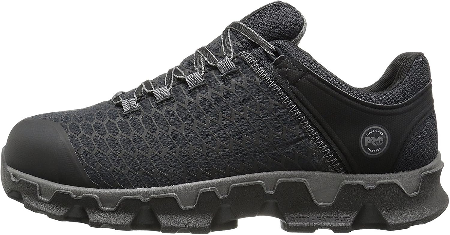 Timberland PRO Men's Powertrain Sport Alloy Safety Toe Electrical Hazard Athletic Work Shoe, Black Synthetic, 15: Shoes