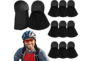 Syhood 9 Pcs Helmet Liner with Neck Mask UV Protection Cooling Hard Hat Liner Bulk Skull Cap Shield for Men Women Outdoor