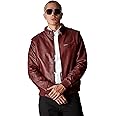 Members Only Iconic Racer Faux Leather Jacket Men
