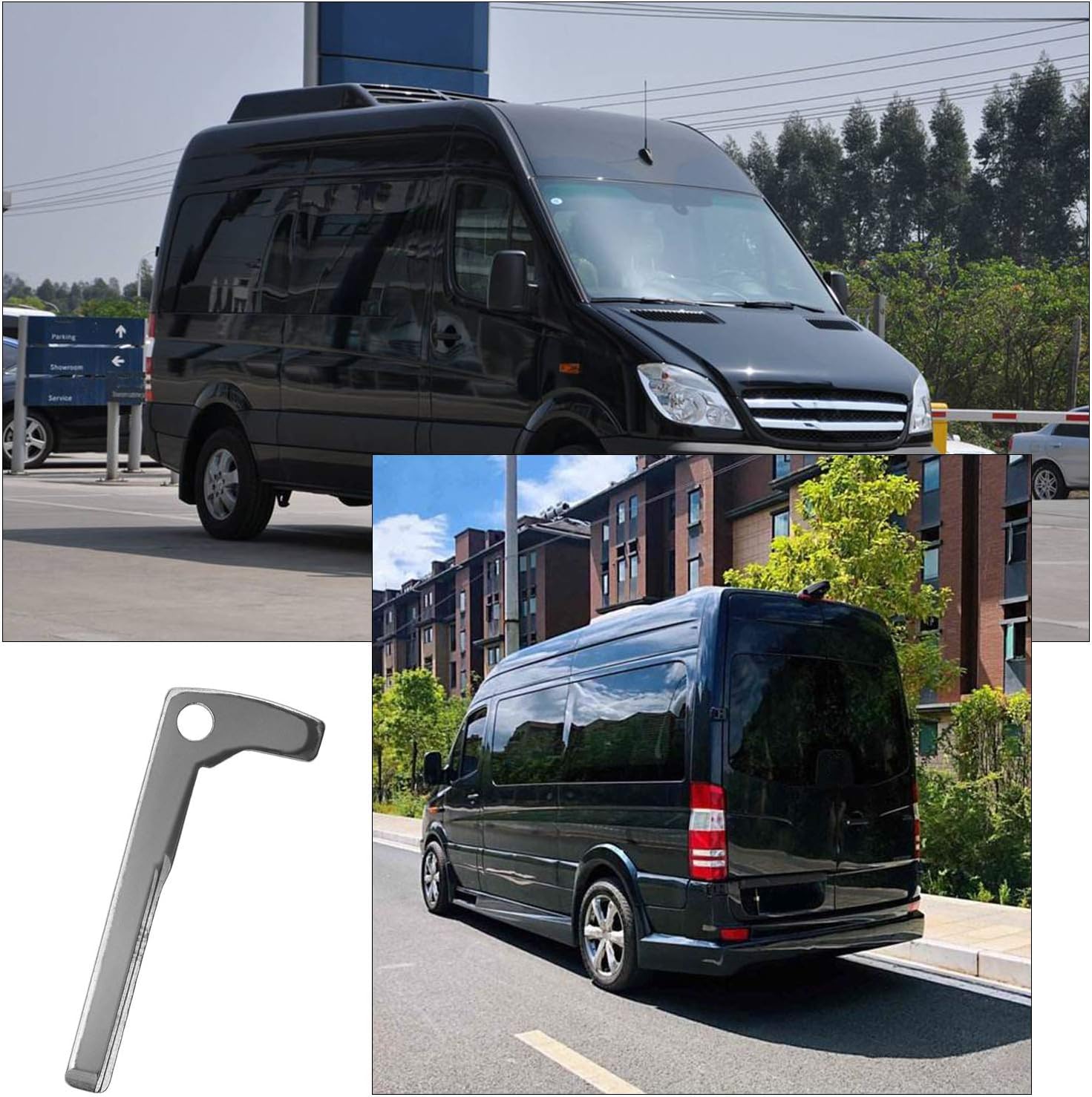 Create idea Vehicle Smart Remote Key Blank Uncut Blade Compatible with Sprinter Vito for Emergency Replacement Spare Part - Image 5