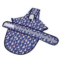 HDE Dog Raincoat Jacket Reflective Adjustable