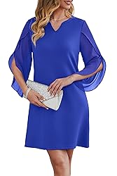RUMIA Cocktail Dresses for Women Flutter 3/4 Sleeve