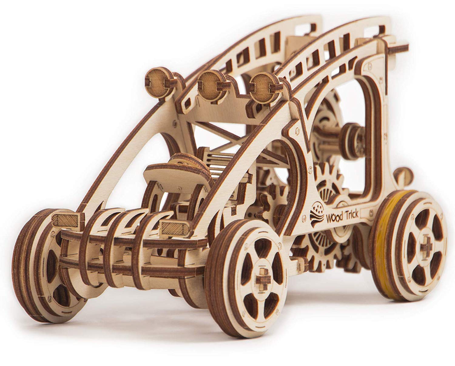 Wood Trick Dune Buggy Toy Car Mini, Wooden Dune Buggy Model Kit Mechanical Model to Build - Wooden Car Toys - 3D Wooden Puzzle, Assembly Toys, ECO Wooden Toys - STEM Toys for Boys and Girls