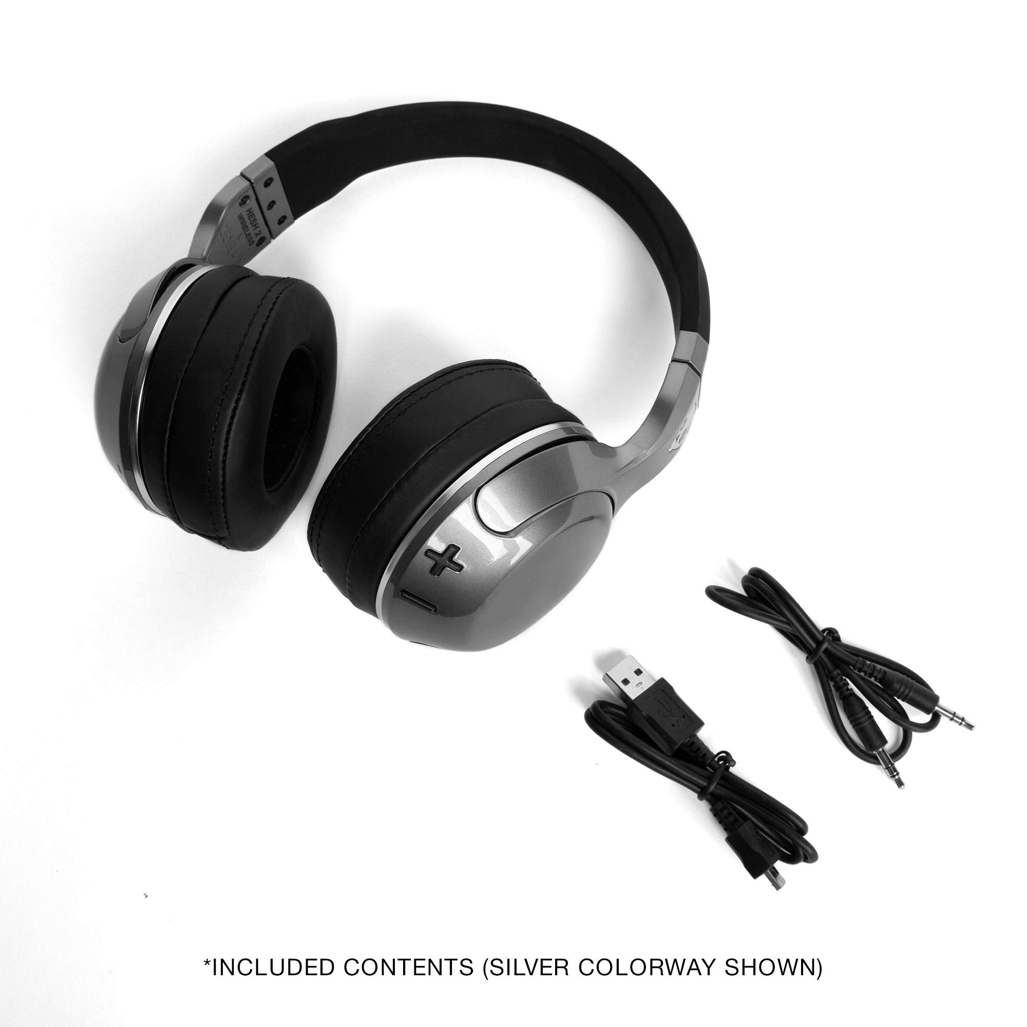 Skullcandy Hesh 2 Wireless OverEar Headphone Silver/Black Buy