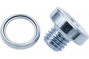 Rexka 2 Sets ATM Transmission Pan Drain Plug with Gasket for Toyota Lexus 90341-10021 & 35178-30010