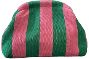 Verdusa Women's Colorblock Clutch Handbags Old Money Casual Bag Oversized Purse