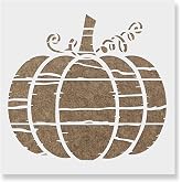 Distressed Pumpkin Stencil - Harvest-Themed Decor and Crafts, Fall Stencils