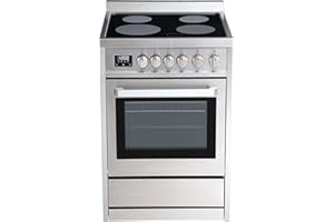 Rangaire RRE241TS 24" Electric Range Oven with Timer - Stainless Steel, Infrared Stove Burners, True Convection, Easy Reach Racks