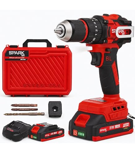 Kit Maleta Parafusadeira e Furadeira com Impacto 12v + Controle de