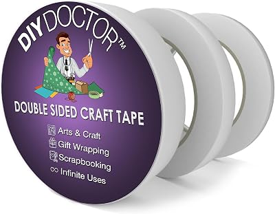DIY Doctor Double Sided Tape Craft 28m Three Rolls 6mm 12mm 25mm