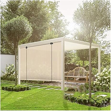 Amazon Co Jp ローラーブラインド 屋外ローラーシャッターポーチパーゴラテラスローラーブラインドサンシェード のために使用される 庭園 スイミングプール Color Beige Size 1 5x2m Diy 工具 ガーデン