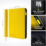 Vault X 9 Pocket Zip Binder 360 Cards Exo-Tec Yellow 20 Pages view 2