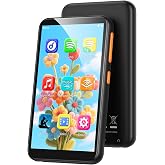 AGPTEK 80GB MP3 Player for Kids with Bluetooth and WiFi, T07S 4'' Music Player with Parental Controls, Spotify Kids, Up to 512GB, Black