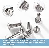 VooGenzek Connecting Bolts and Screws 50 Sets M4 Nickel Furniture Fasteners view 3