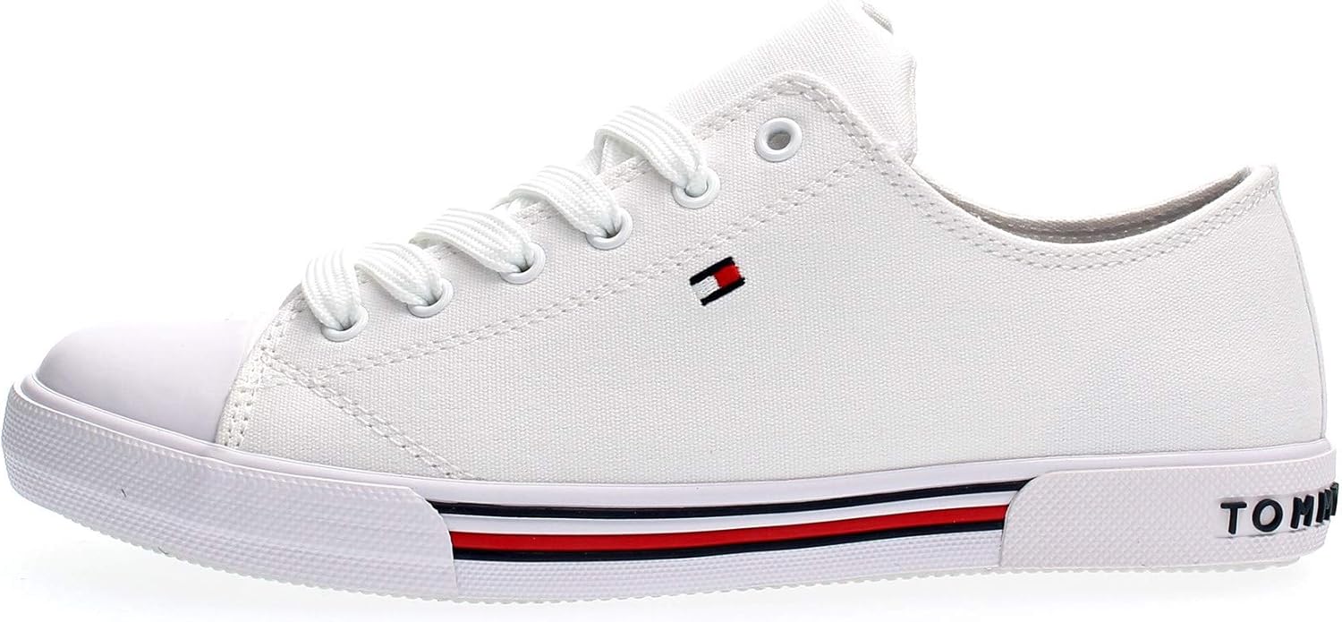 canvas tommy hilfiger trainers womens
