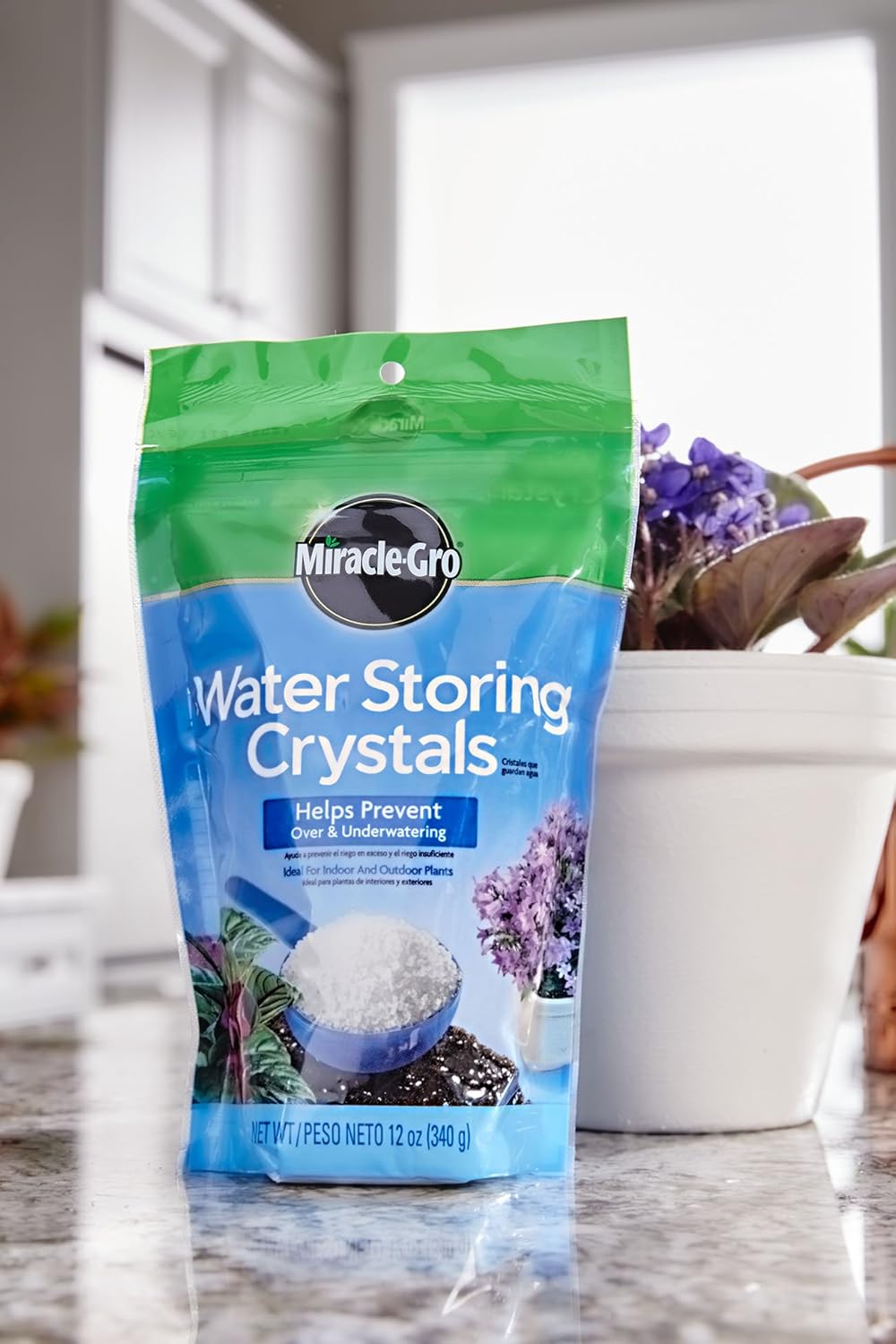 Miracle-Gro Water Storing Crystals, 12-Ounce : Soil Moisture Retention : Garden & Outdoor