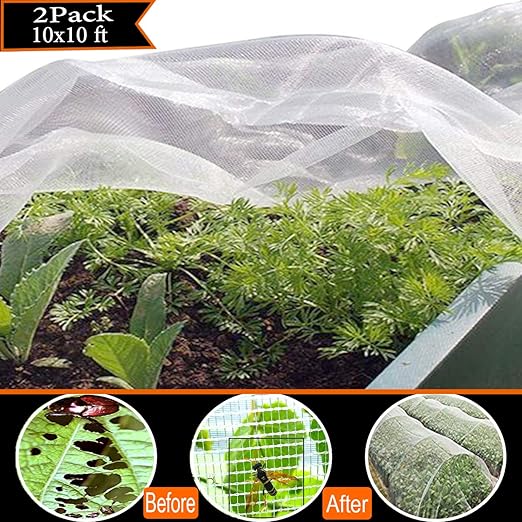 Red de malla de jardín para insectos, para insectos, pájaros, 2 ...