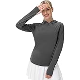 isnowood Women's Sun Protection Rash Guard, UV UPF 50+ Long Sleeve Shirts, Lightweight Top for Hiking Running Outdoor Fishing