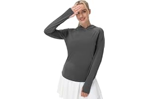 isnowood Women's Sun Protection Rash Guard, UV UPF 50+ Long Sleeve Shirts, Lightweight Top for Hiking Running Outdoor Fishing