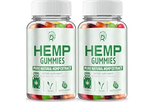 DRLOTON Hemp Gummies High Potency Hemp Supplement Gummies with Pure Natural Hemp Oil Extract, Edible Gummy Vegan Fruit Flavor, Made in USA