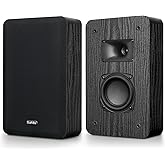 Saiyin Slim Wall Speakers (Pair),Wall Mount Surround Speakers,4 Ohms,3.5-Inch Woofer with Horn Tweeter, Home Theater Speaker for Living Room,Office,Kitchen
