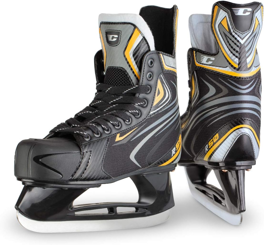 Erik Sports Canadian R50 Men's Ice Hockey Skates, Sizes 5.0-13.0