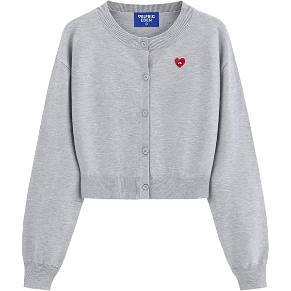 Anoumcy Asymmetric Button Up Cardigans Sweaters for Women Elegant