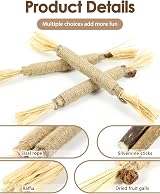 Nepfaivy Silvervine Cat Toys Sticks 6 Pack Natural Chew Interactive Dental view 5