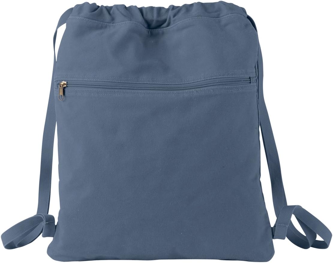 Authentic PigmentDyed Canvas Cinch Sack, DENIM, One Size