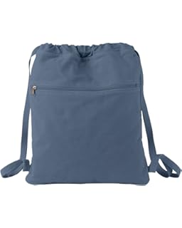 Authentic PigmentDyed Canvas Cinch Sack, DENIM, One Size