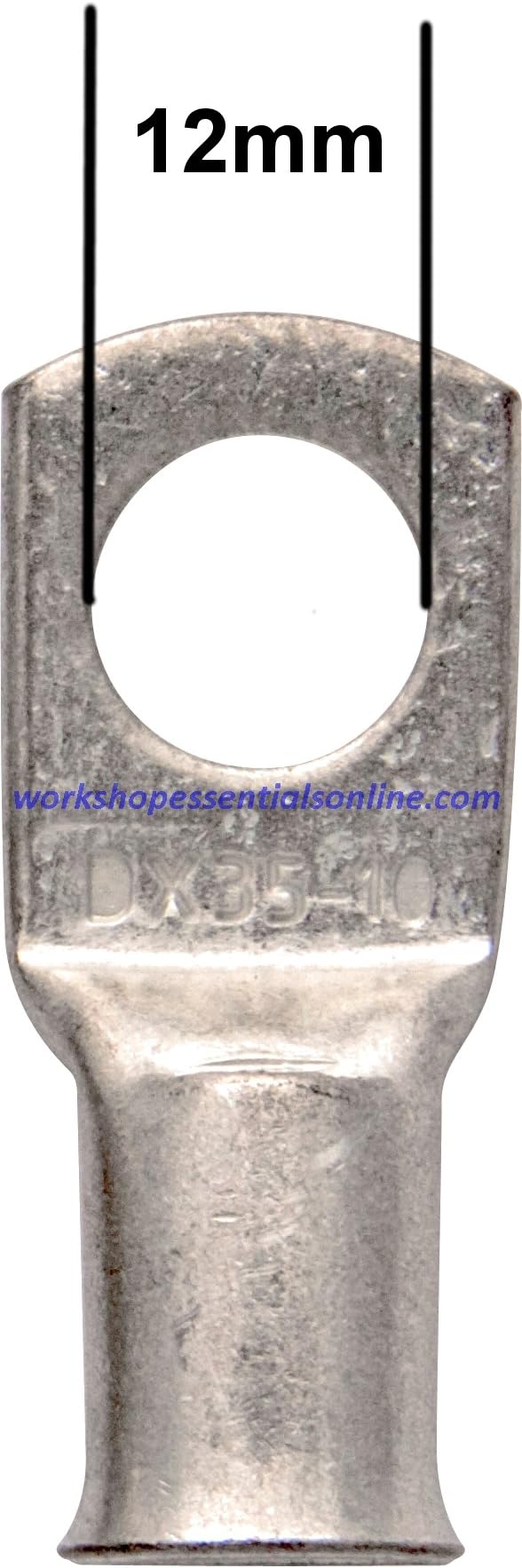 Workshop Essentials Online Copper Tube Terminal 35mm² x 12mm Pack of 20