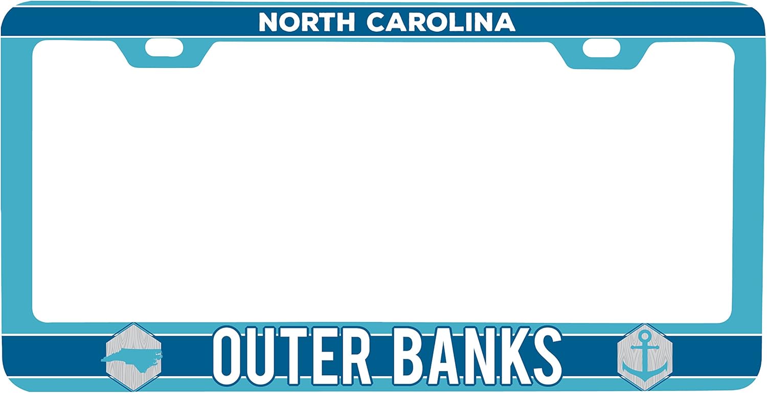 Outer Banks NC Metal License Plate Frame