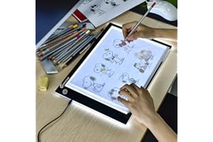 XIAOSTAR Light Box Drawing Pad, Tracing Board with Type-C Charge Cable and Brightness Adjustable for Artists, AnimationDrawing, Sketching, Animation, X-ray Viewing (A4) Not Rechargeable