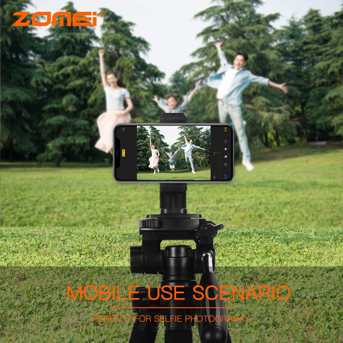 ZOMEi Travel Tripod 2-in-1 Aluminum Alloy Camera Tripod Portable Monopod for DSLR Canon Nikon Sony SLR, Phone Video and DV Video Camcorder