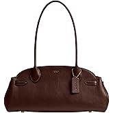 COACH Women's Glazed Leather Empire Carryall 34, Maple, Brown, One Size