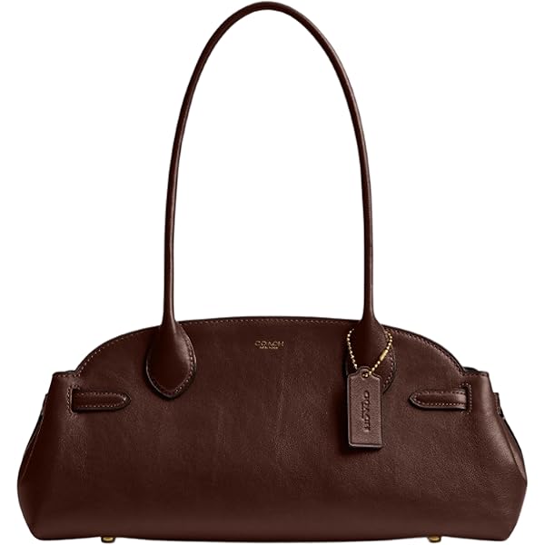 Amazon.com: COACH Women's Glazed Leather Empire Carryall Bag 34
