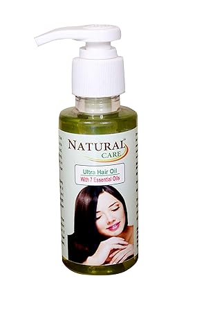 Natural Care Ultra Hair Oil - With 7 Essential Oils (Oil Of Almond, Coconut, Castor, Amla, Kalonji, Olive And Jute) And Extract Of Brahmi & Mahabhringraj, 100 ml