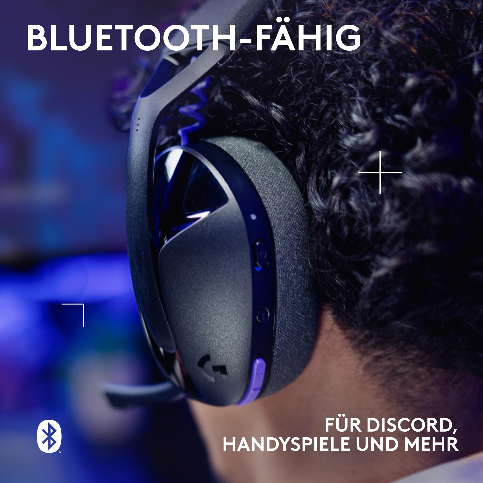 Logitech G G321 Lightspeed kabelloses Bluetooth-Gaming-Headset, dynamischer Komfort und Passform, 16-kHz-Schwingmikrofon, über 20 Std. Akkulaufzeit, PC, PS4, PS5, Nintendo Switch, Mobilgerät – Schwarz 5