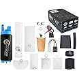 QFS 340LPH E85/Flex In-Tank Performance Fuel Pump Replacement for Automotive Performance, w/Strainer with Universal Master Install Kit including Gradient Density Strainers, Filters and Hose Clamps